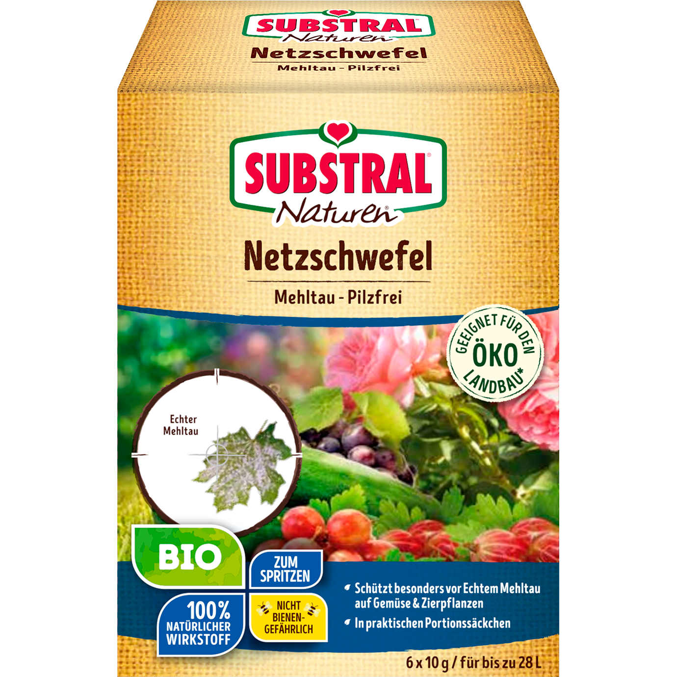 SUBSTRAL® Naturen® Bio Netzschwefel Mehltau-Pilzfrei
