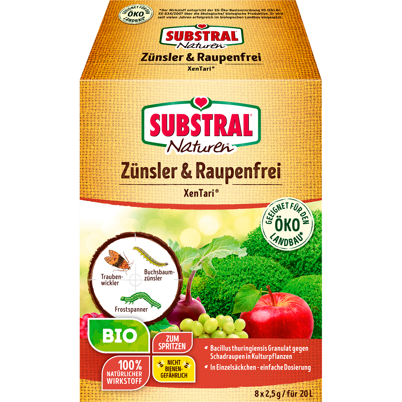 SUBSTRAL® Naturen® Bio Zünsler & Raupenfrei XenTari