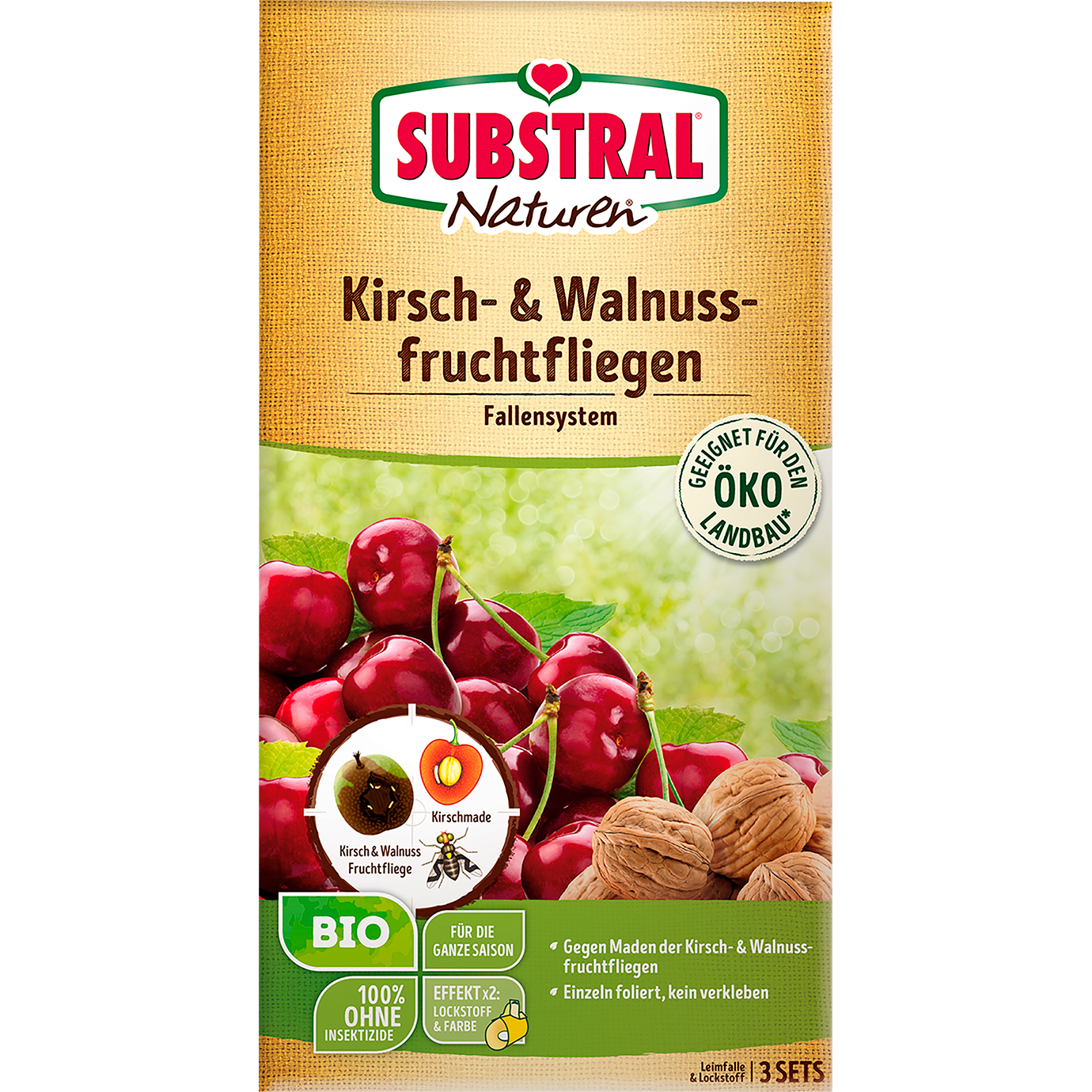 SUBSTRAL® Naturen® Bio Kirschfruchtfliegen Fallensystem